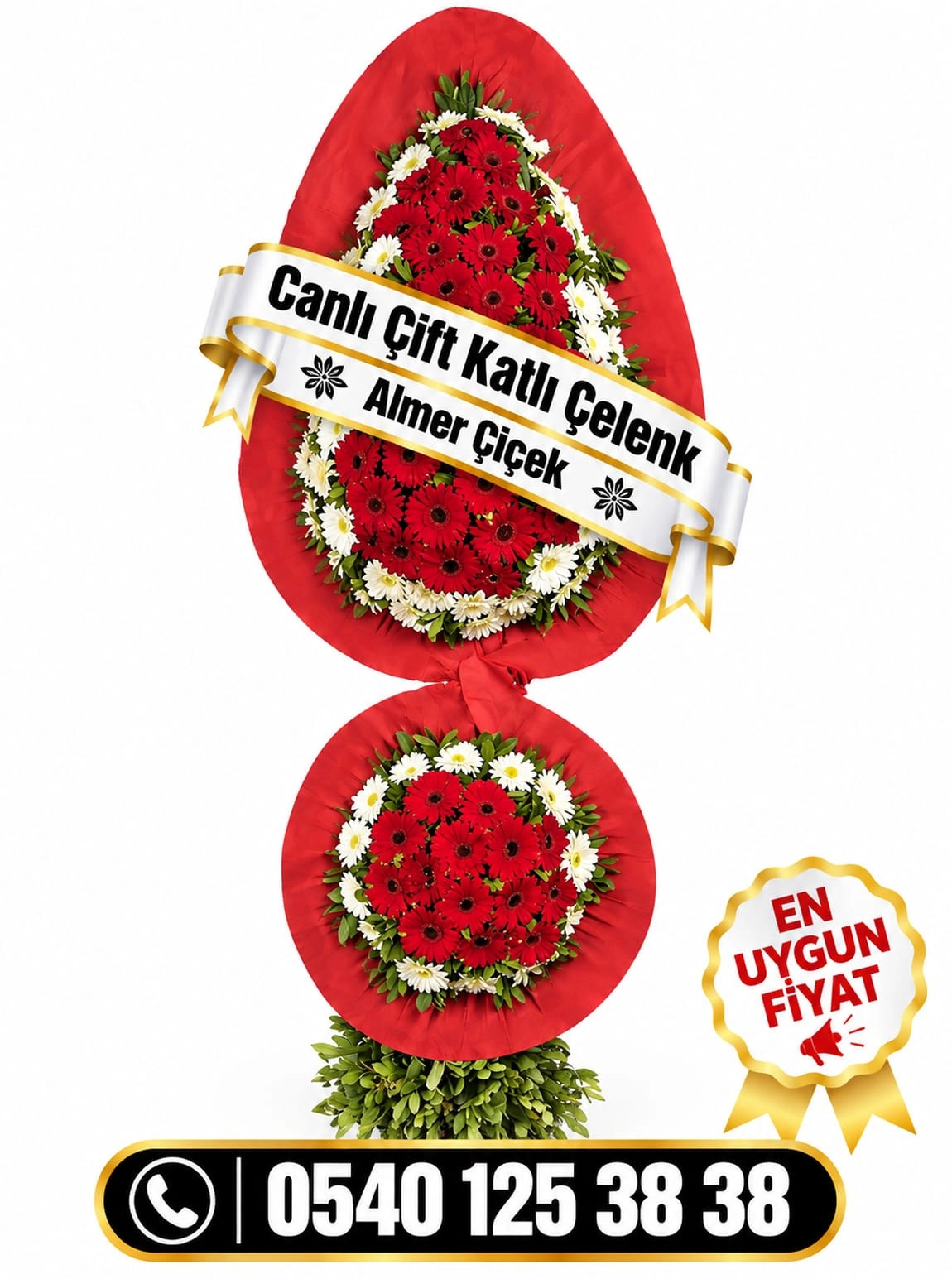 Canlı Çift Katlı Celenk